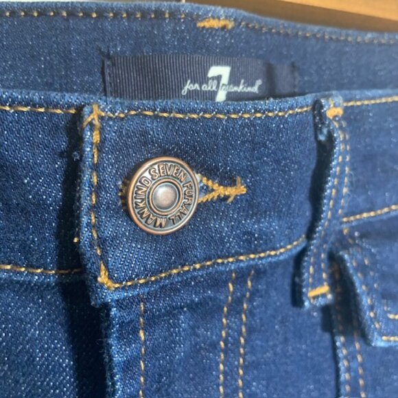 7 For All Mankind Explorer Modern Dojo High Waist Wide Leg Boho Jeans Size 31 - Picture 3 of 8